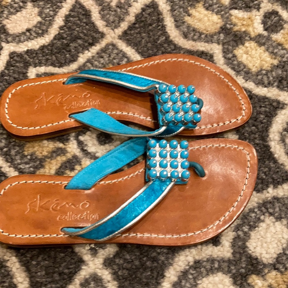 Beautiful leather resort wear sandals. Brand new!